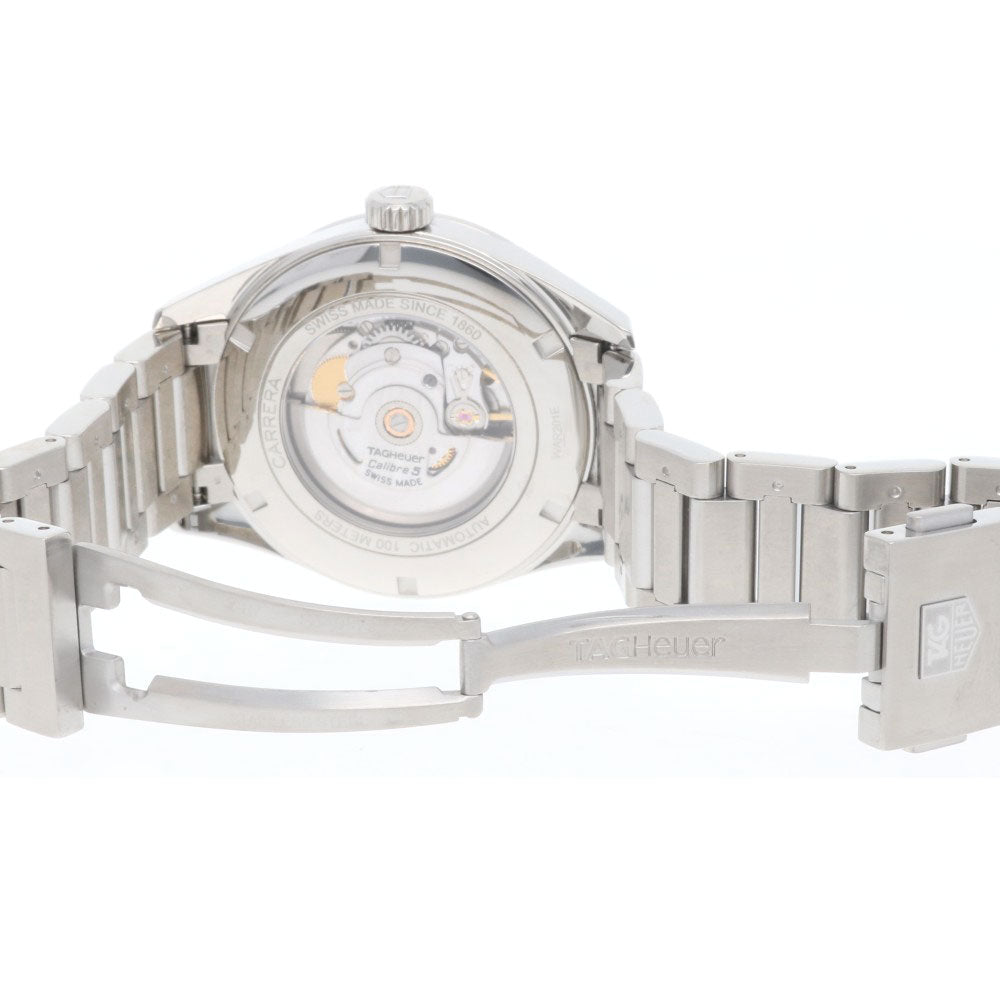 TAG HEUER 磨き済 カレラ キャリバー 5 自動巻き メンズ TAG HEUER タグホイヤー カレラ キャリバー5 腕時計 ステンレス