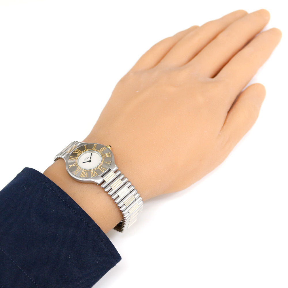 CARTIER カルティエ マスト21 腕時計 ステンレススチール クオーツ