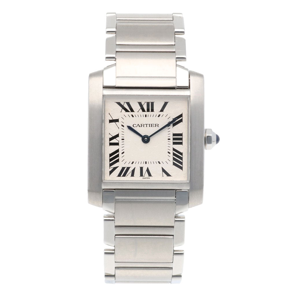 CARTIER カルティエ タンクフランセーズ MM 腕時計 ステンレススチール