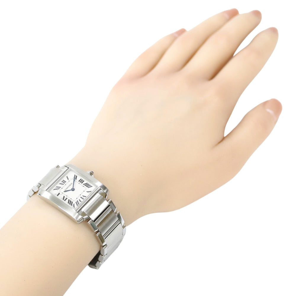 CARTIER カルティエ タンクフランセーズ MM 腕時計 ステンレススチール