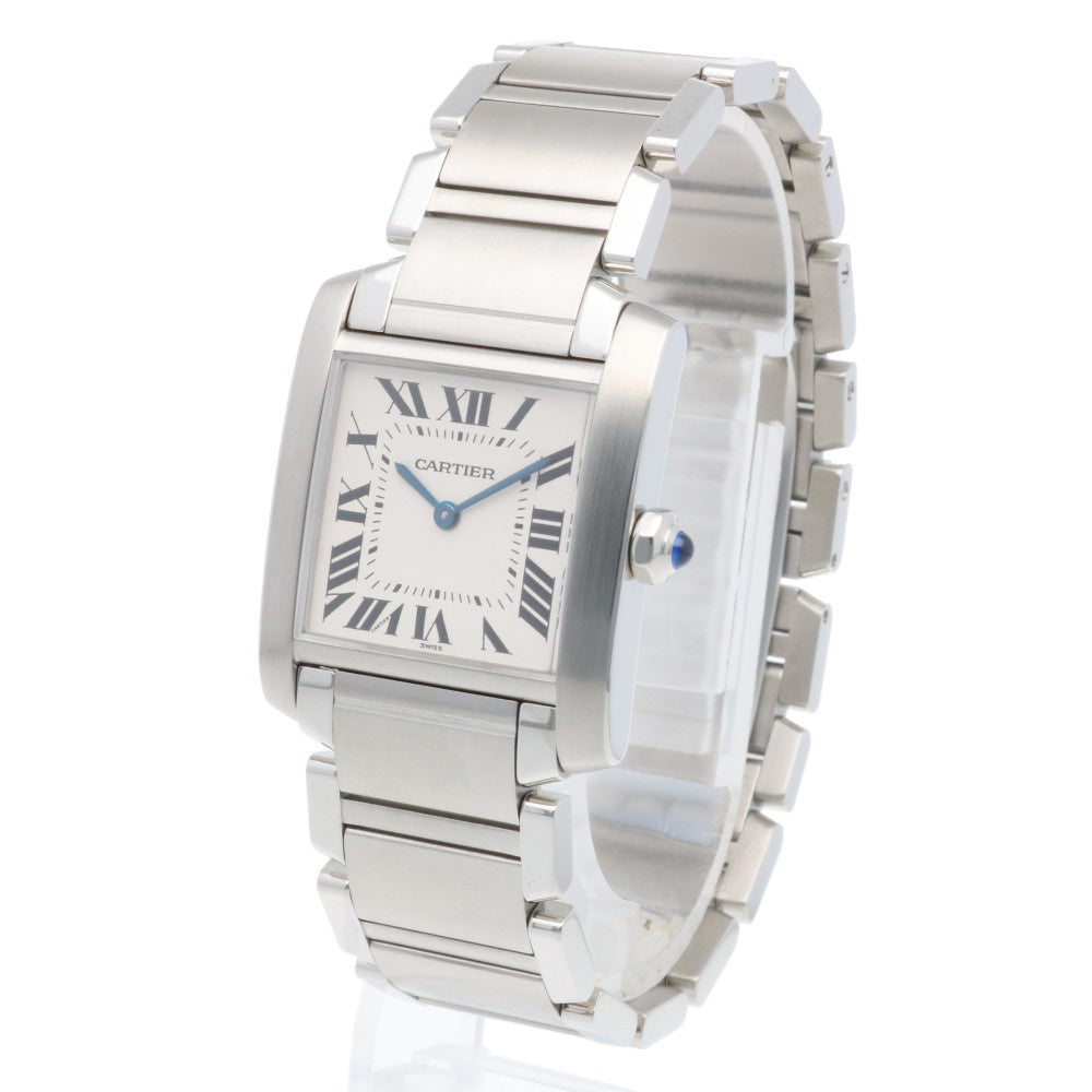 【1年保証】カルティエ CARTIER タンクフランセーズ MM 腕時計 ステンレススチール  中古 CARTIER カルティエ タンクフランセーズ MM 腕時計 ステンレススチール