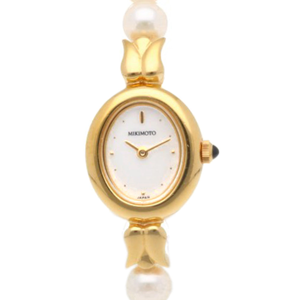 MIKIMOTO ミキモト 腕時計 GP 1E20-3041 クオーツ レディース 1年保証