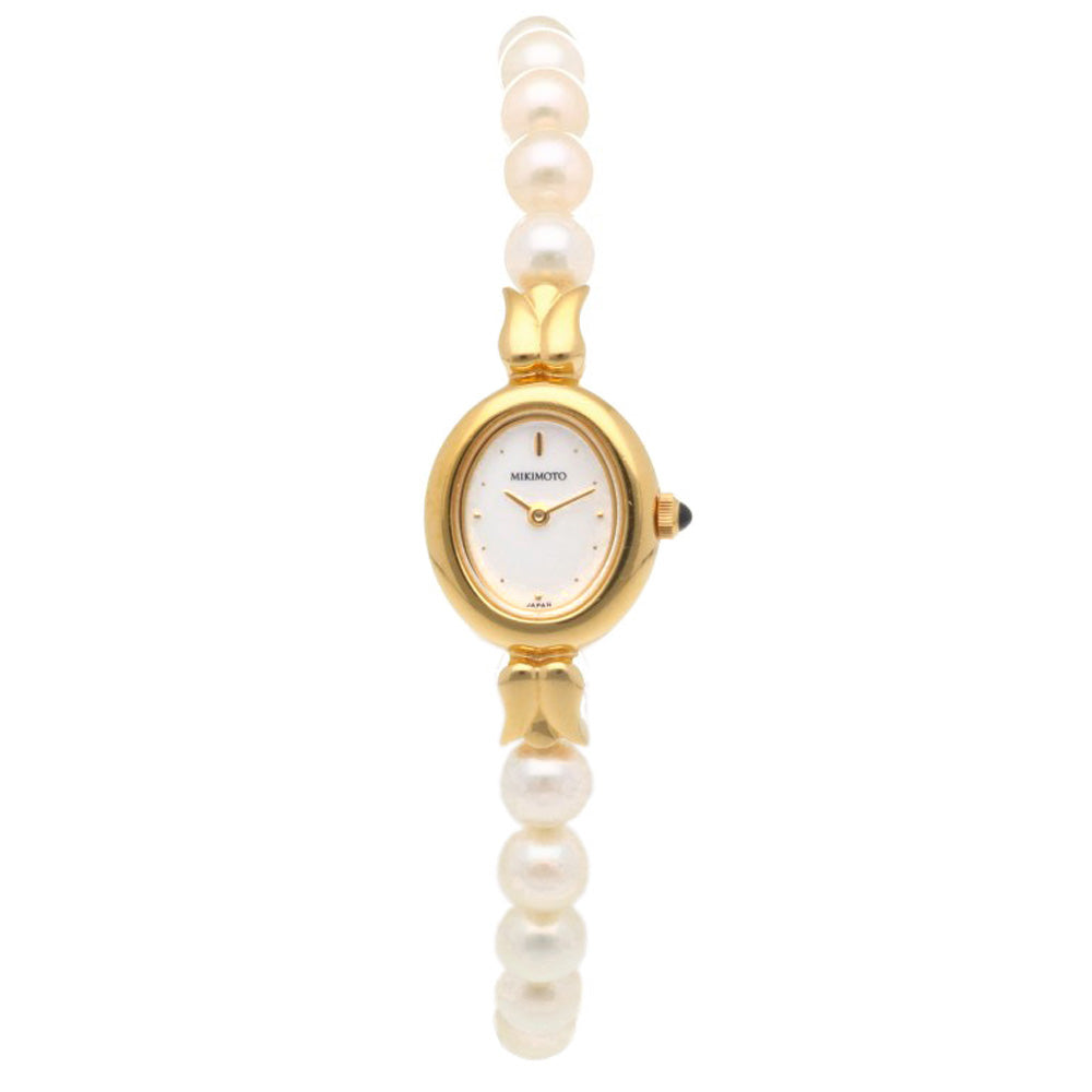 MIKIMOTO ミキモト 腕時計 GP 1E20-3041 クオーツ レディース 1年保証
