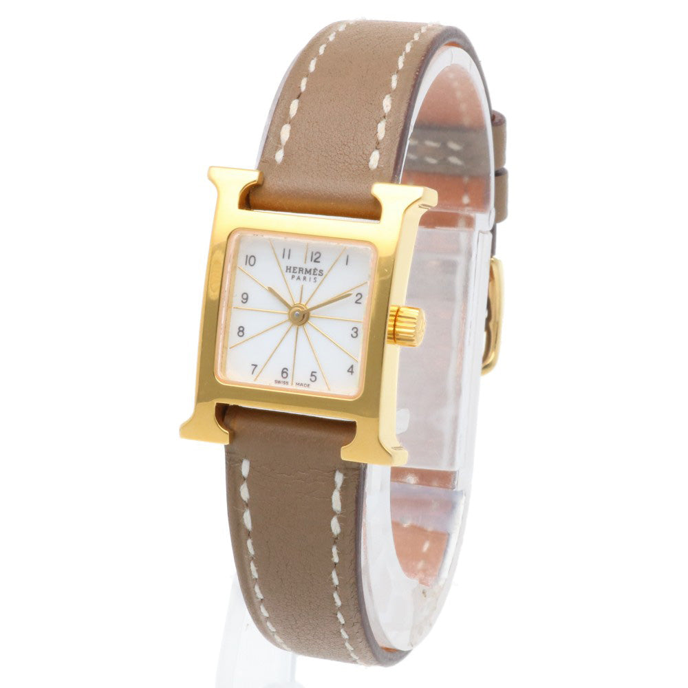 HERMES エルメス Hウォッチミニ 腕時計 GP HH1.101 クオーツ