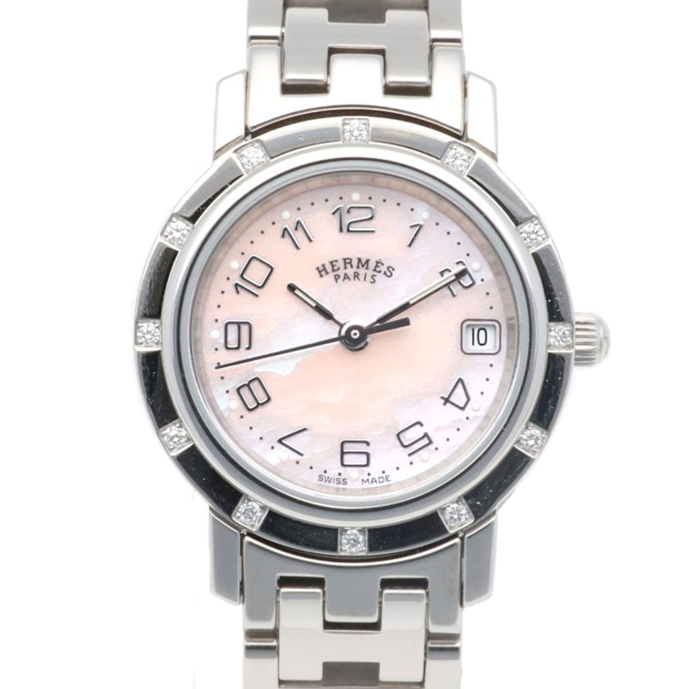 ◆エルメス◆クリッパー◆ナクレ◆CL4.210◆CL4.230◆コマ◆② F-S HERMES エルメス クリッパー ナクレ 腕時計 ステンレススチール CL4