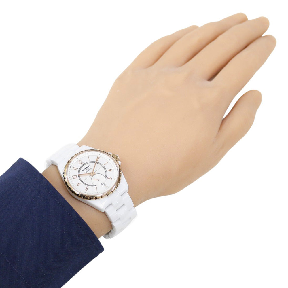 CHANEL J12 Watch Ceramic J12-365 Automatic Overhauled Men's 1 Year