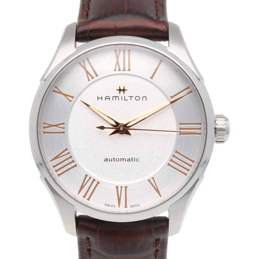 Hamiltonハミルトン自動巻き時計 裏スケ シルバー保証書・箱