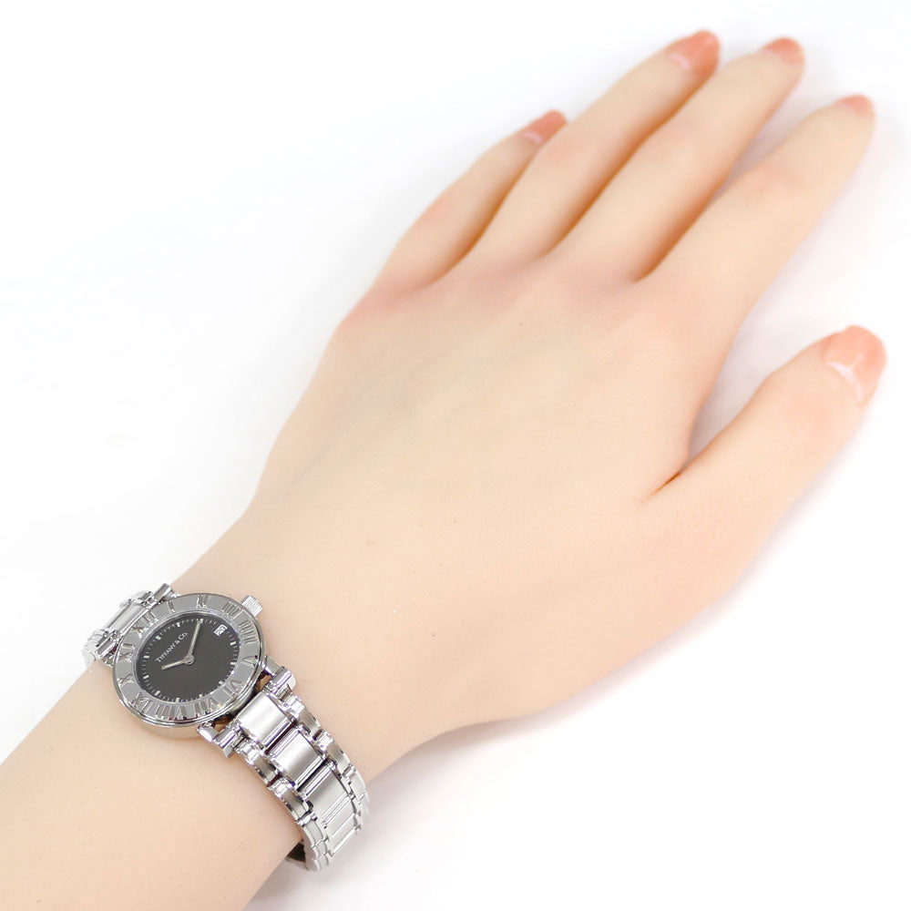 ティファニー 腕時計 レディース アトラスラウンド グレー シンプル 小型 ロゴ ティファニー 腕時計 レディース アトラスラウンド グレー シンプル