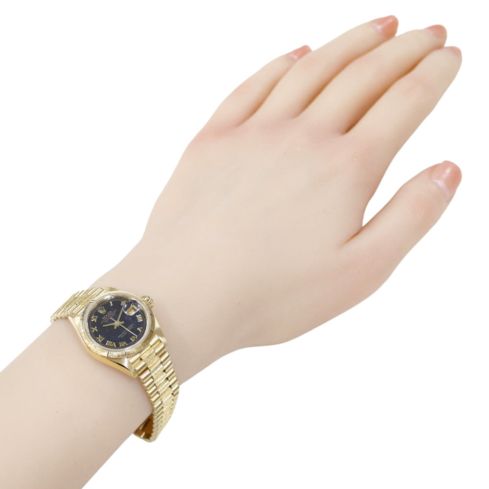 ROLEX Datejust Oyster Perpetual Watch 18K K18 Yellow Gold 69278