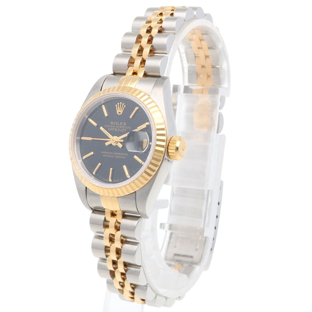 並行輸入 ロレックス 自動巻き腕時計 シルバー/ゴールド 動作確認済み 美品 ロレックス ROLEX デイトジャスト 79174 シルバー WG/SS 自動巻き