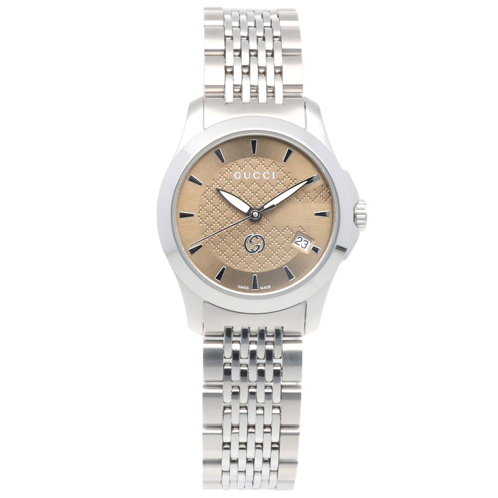 GUCCI グッチ Gタイムレス 腕時計 ステンレススチール 126.5