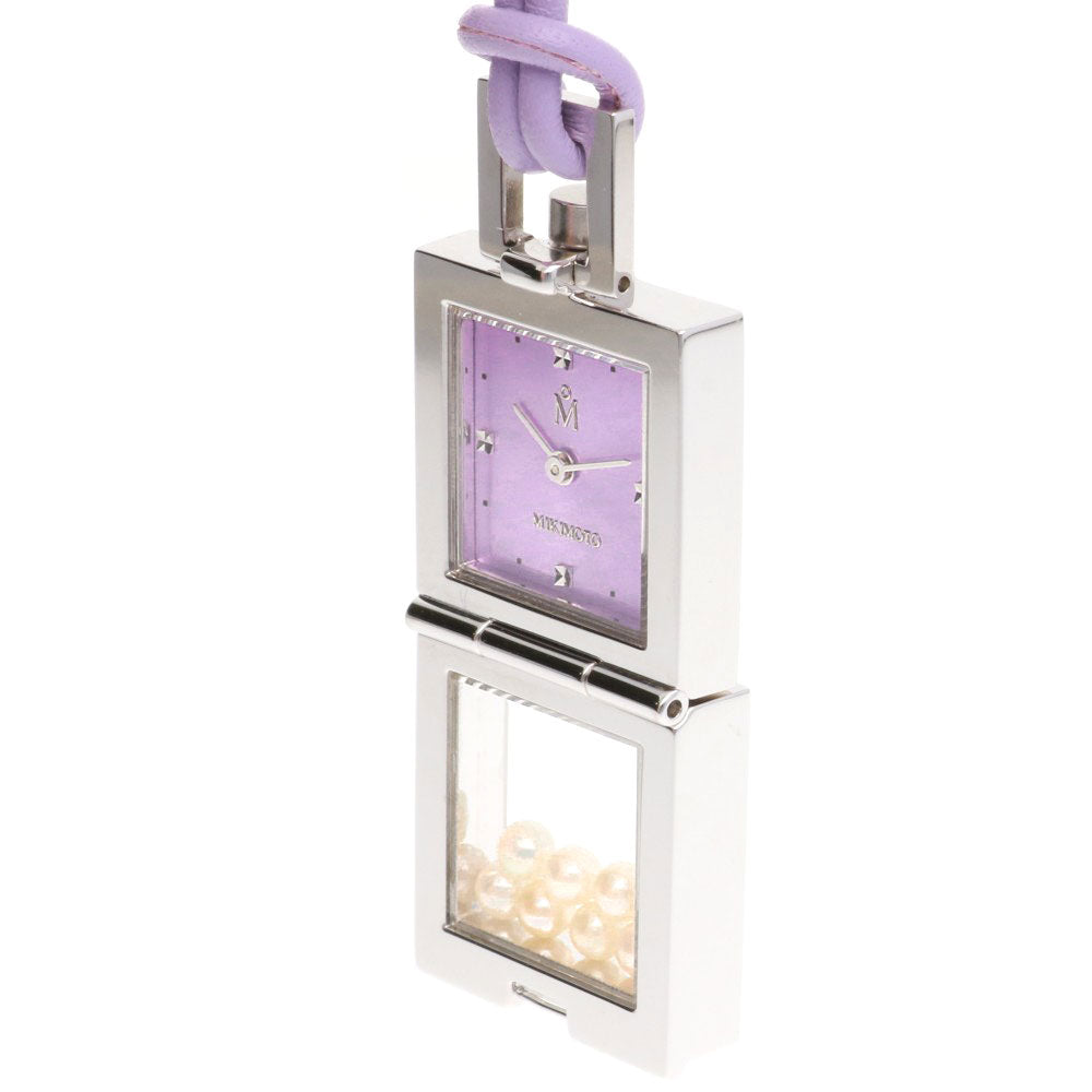 MIKIMOTO ミキモト 懐中時計 ステンレススチール クオーツ レディース  