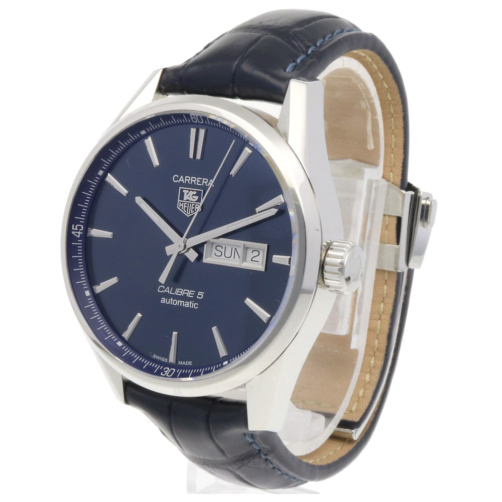 TAG HEUER 磨き済 カレラ キャリバー 5 自動巻き メンズ TAG HEUER タグホイヤー カレラ キャリバー5 腕時計 ステンレス
