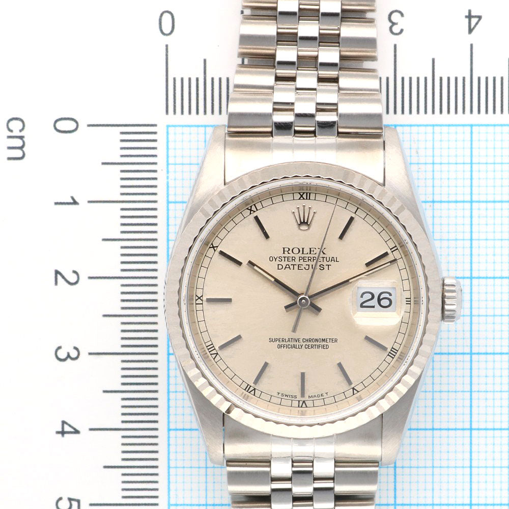 ROLEX Datejust Oyster Perpetual Watch Stainless Steel 16234
