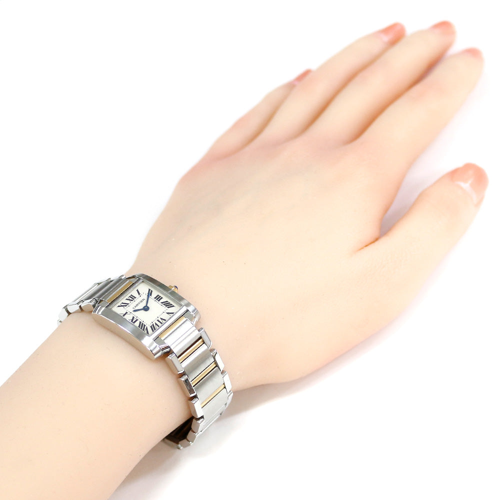 ☆極美品☆ カルティエ タンクフランセーズ SM スティール ②コマ / 腕時計 CARTIER カルティエ タンクフランセーズSM 腕時計 ステンレススチール