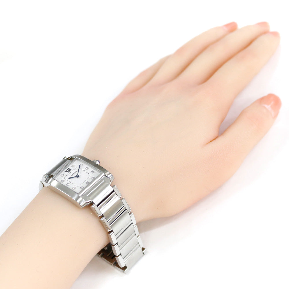 CARTIER カルティエ タンクフランセーズ MM 腕時計 ステンレススチール