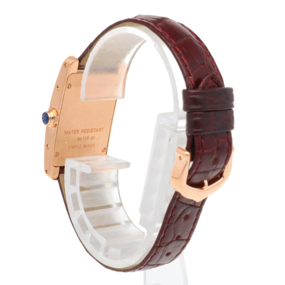CARTIER カルティエ タンクアメリカンSM 腕時計 18金 K18ピンク