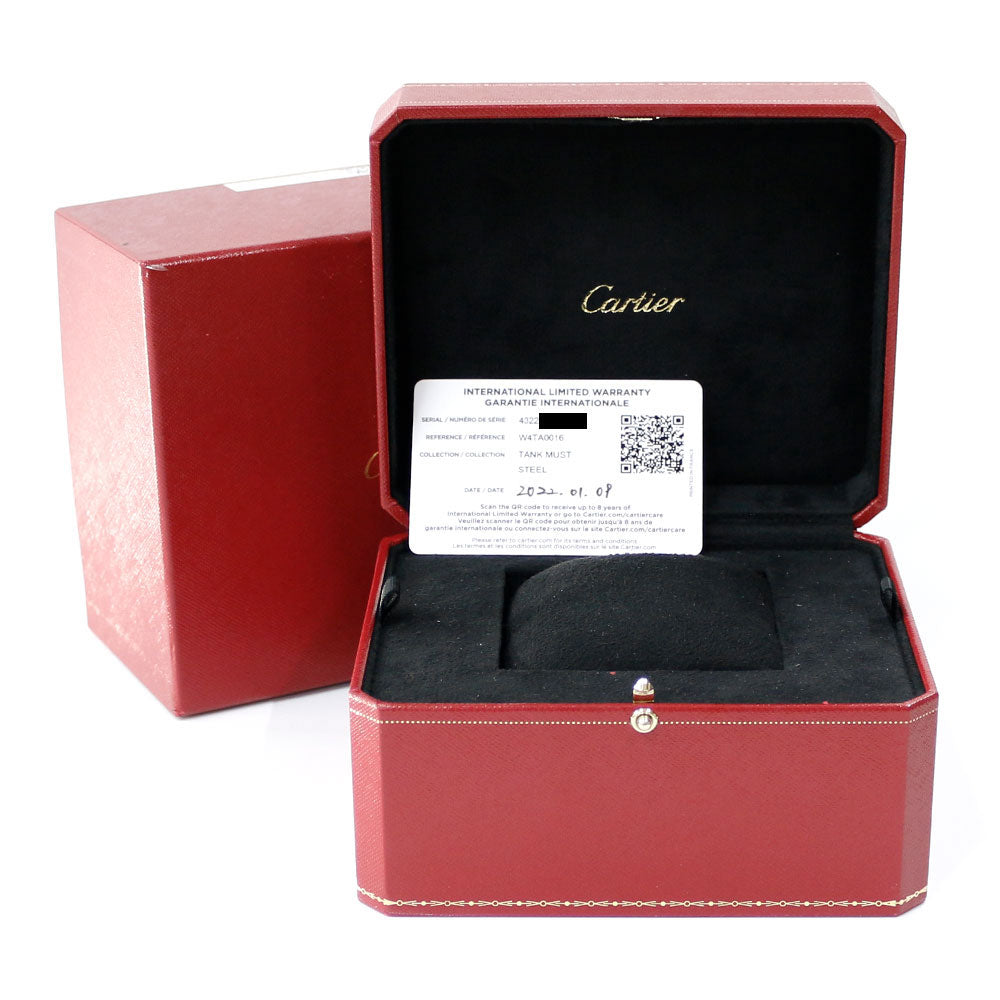 カルティエ タンクマストSM 腕時計 時計 ステンレススチール W4TA0016(4322) クオーツ レディース 1年保証 CARTIER  中古 カルティエ タンクマストSM 腕時計 時計 ステンレススチール W4TA0016