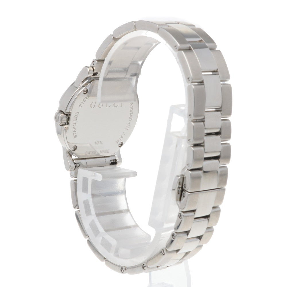 GUCCI G Round Watch Stainless Steel 101L Quartz Repolished Ladies