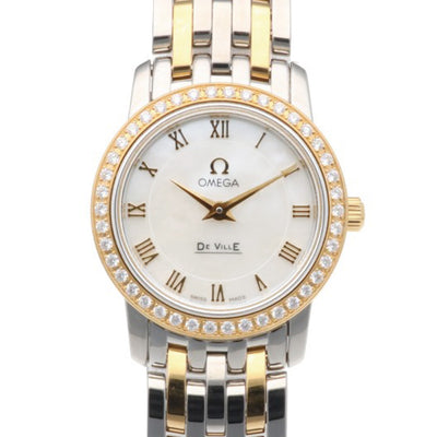 オメガ　デヴィル　レディース　クォーツ　 オリジナルブレス　不動 OMEGA オメガ デヴィル プレステージ 腕時計 ステンレススチール