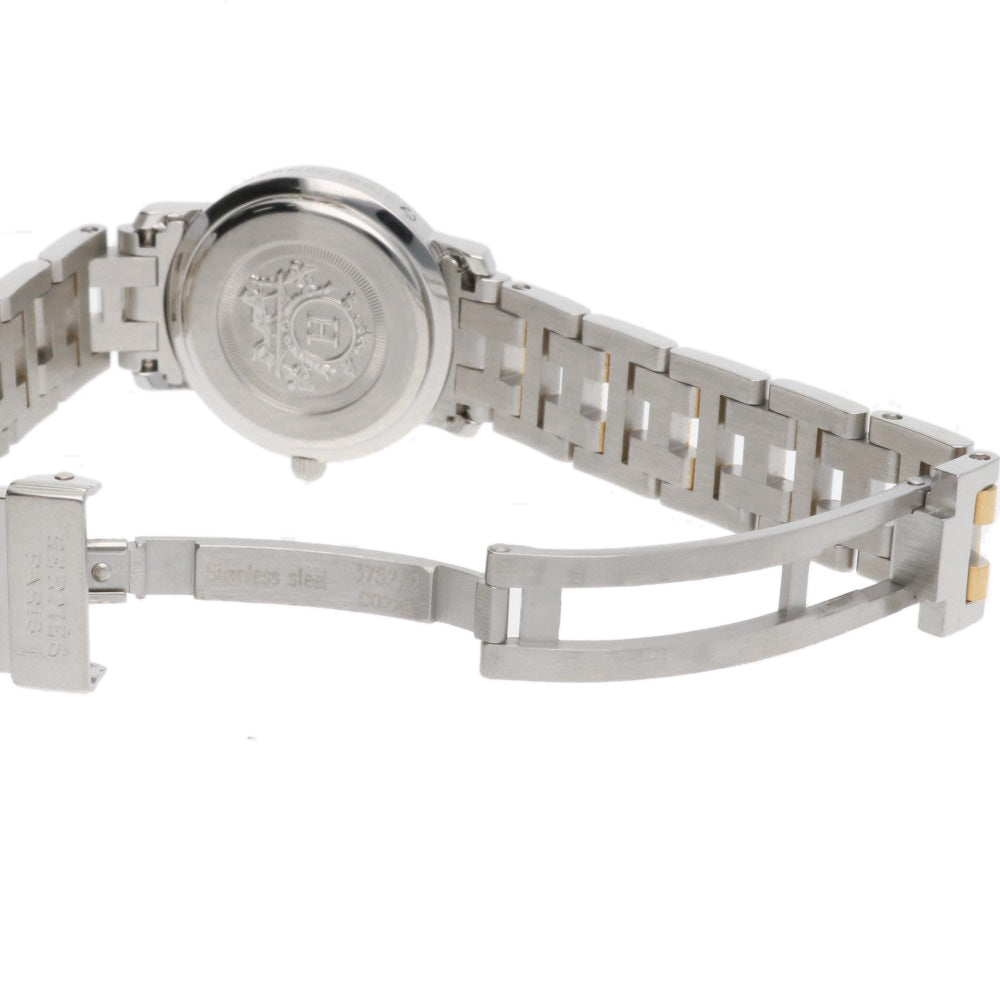 HERMES エルメス クリッパー 腕時計 ステンレススチール CL4.220