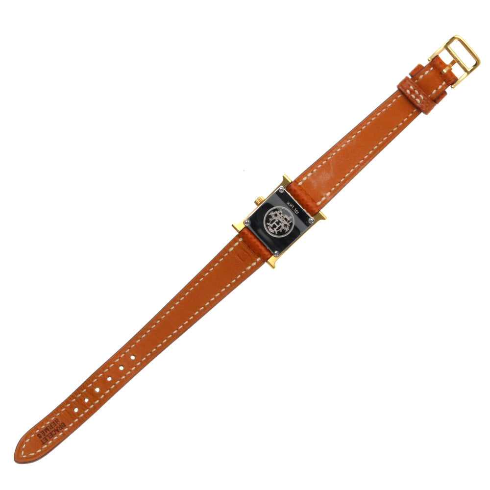 HERMES エルメス Hウォッチ ミニ 腕時計 GP HH1.101 クオーツ