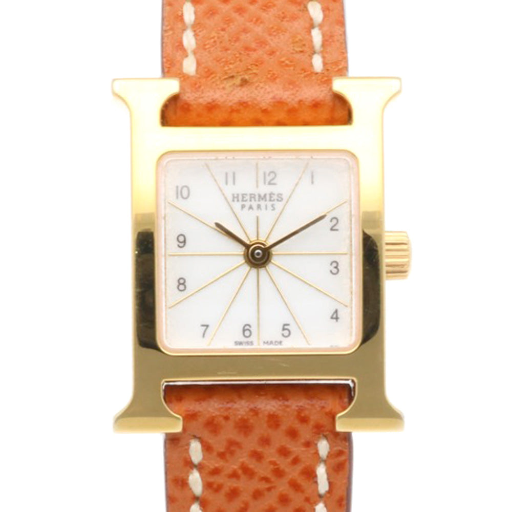 HERMES H Watch Mini Watch GP HH1.101 Quartz Ladies 1 Year Warranty
