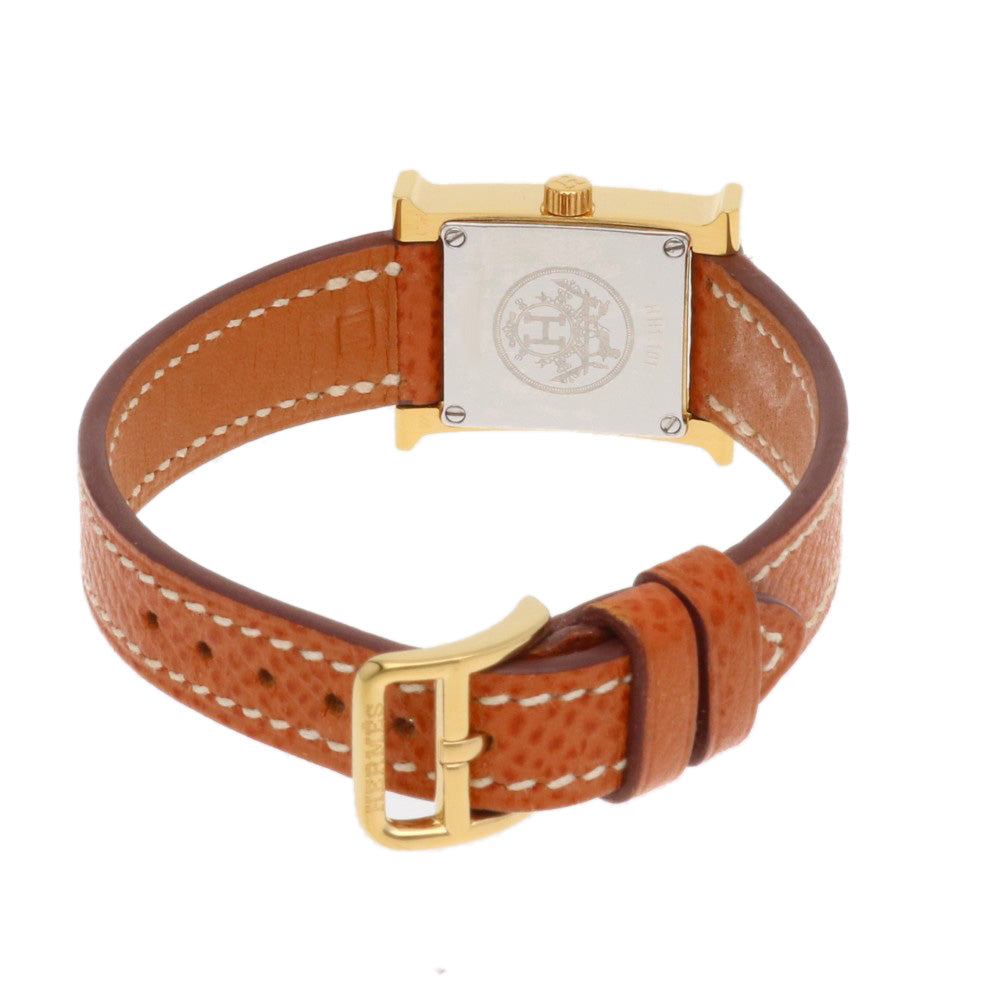 HERMES エルメス Hウォッチ ミニ 腕時計 GP HH1.101 クオーツ