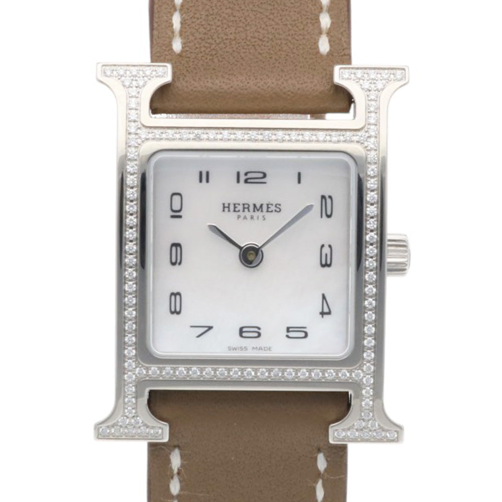 HERMES Hermes H watch wristwatch stainless steel HH1.235 quartz