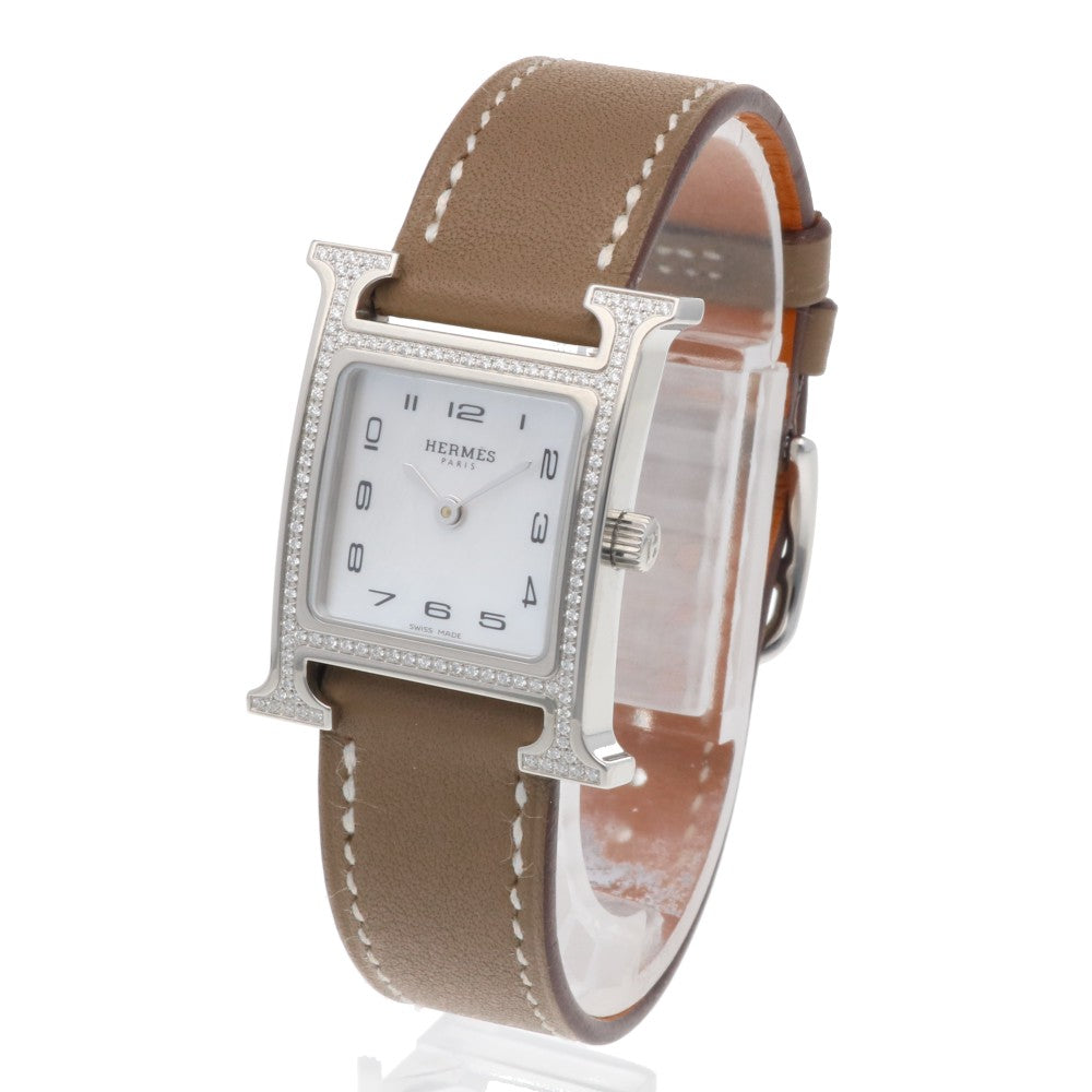HERMES Hermes H watch wristwatch stainless steel HH1.235 quartz