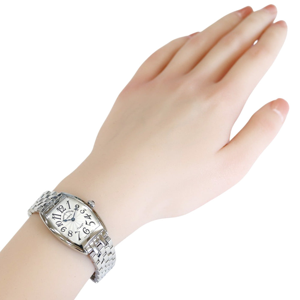 完全OH済み！中古フランクミュラートノーカーベックスグレージュ　レディース FRANCK MULLER フランクミュラー トノーカーベックス 腕時計