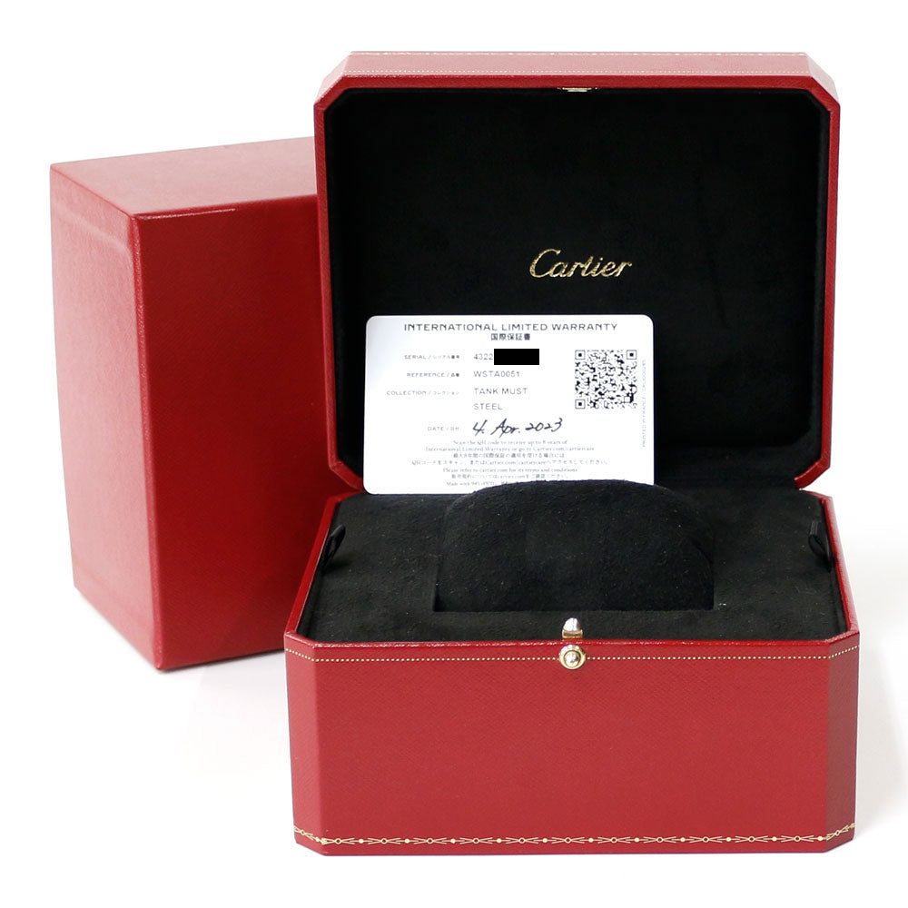 CARTIER カルティエ タンクマスト SM 腕時計 ステンレススチール