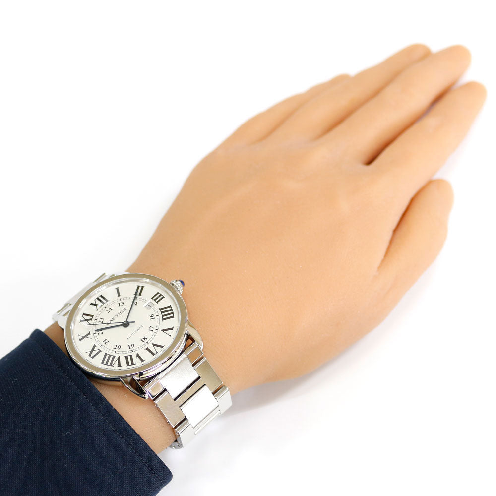 カルティエ ロンドソロ 腕時計 時計 ステンレススチール クオーツ レディース 1年保証 CARTIER  中古 CARTIER カルティエ ロンドソロ 腕時計 ステンレススチール クオーツ