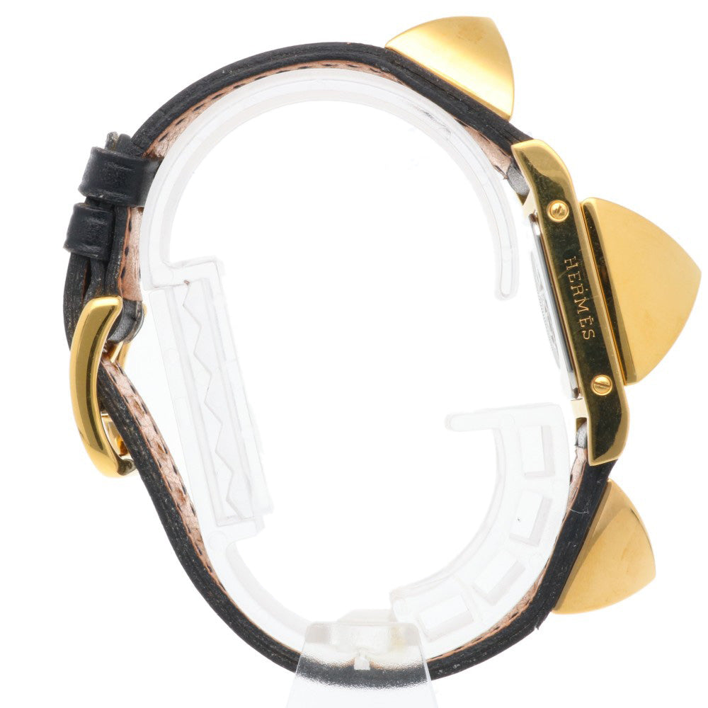 HERMES エルメス メドール 腕時計 GP クオーツ レディース 1年保証