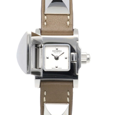 HERMES エルメス ミニ メドール 腕時計 ステンレススチール ME2.110
