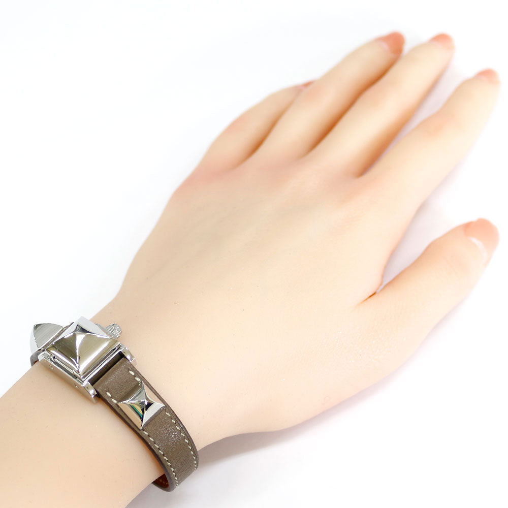 HERMES エルメス ミニ メドール 腕時計 ステンレススチール ME2.110