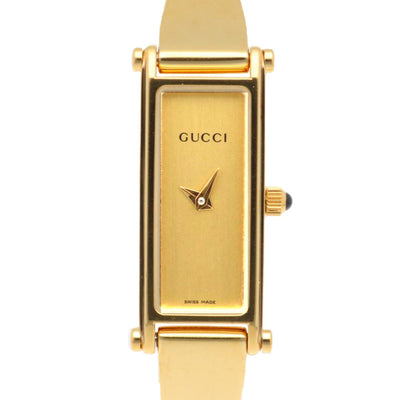 GUCCI 1500L 腕時計 希少なsサイズ GUCCI（グッチ） 腕時計 1500L ステンレススチール ゴールド ブラック