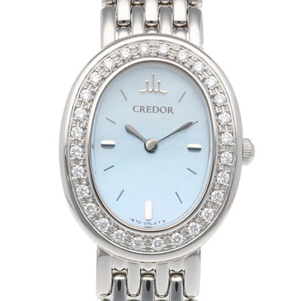 CREDOR SEIKO Signo Watch Stainless Steel 1E70-0AB0 Quartz