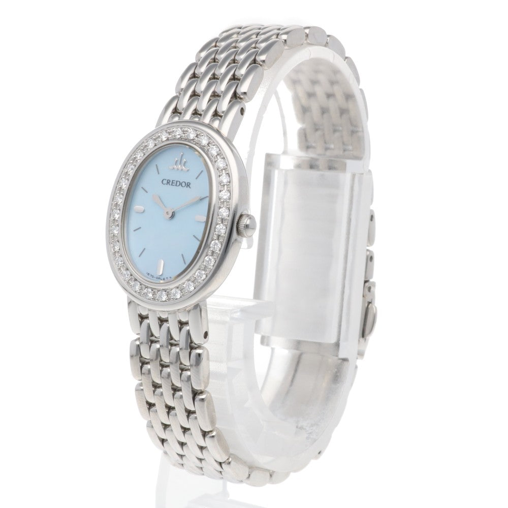 CREDOR SEIKO Signo Watch Stainless Steel 1E70-0AB0 Quartz