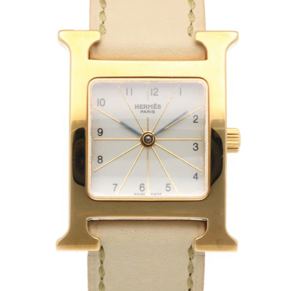 HERMES エルメス Hウォッチ 腕時計 GP HH1.201 クオーツ レディース 1