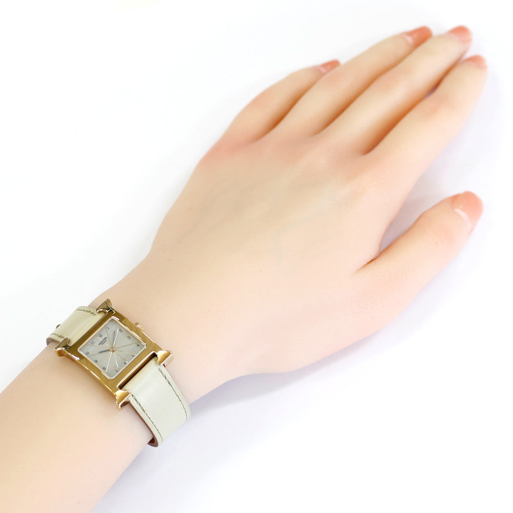HERMES エルメス Hウォッチ 腕時計 GP HH1.201 クオーツ レディース 1