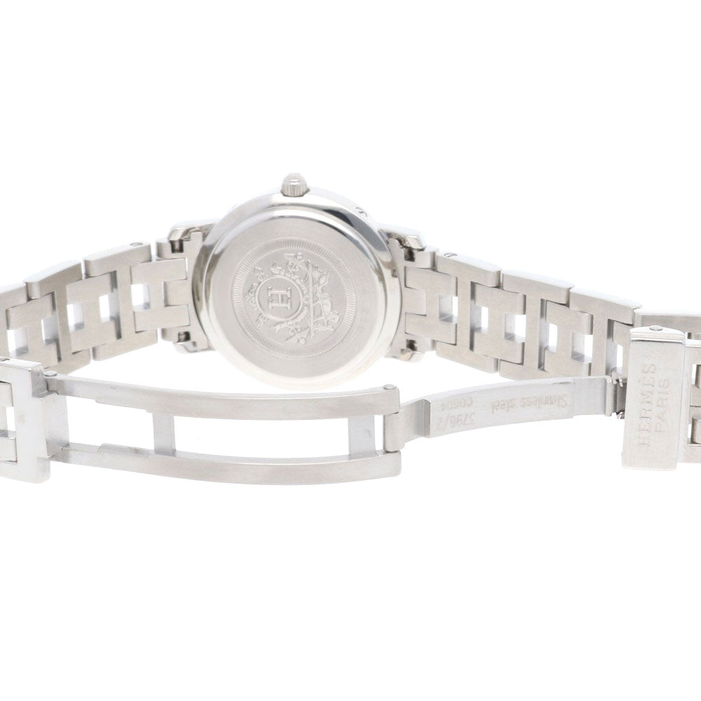 HERMES エルメス クリッパー 腕時計 ステンレススチール CL4.210
