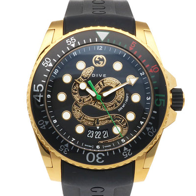 GUCCI グッチ ダイブ スネーク 腕時計 ステンレススチール YA136219 