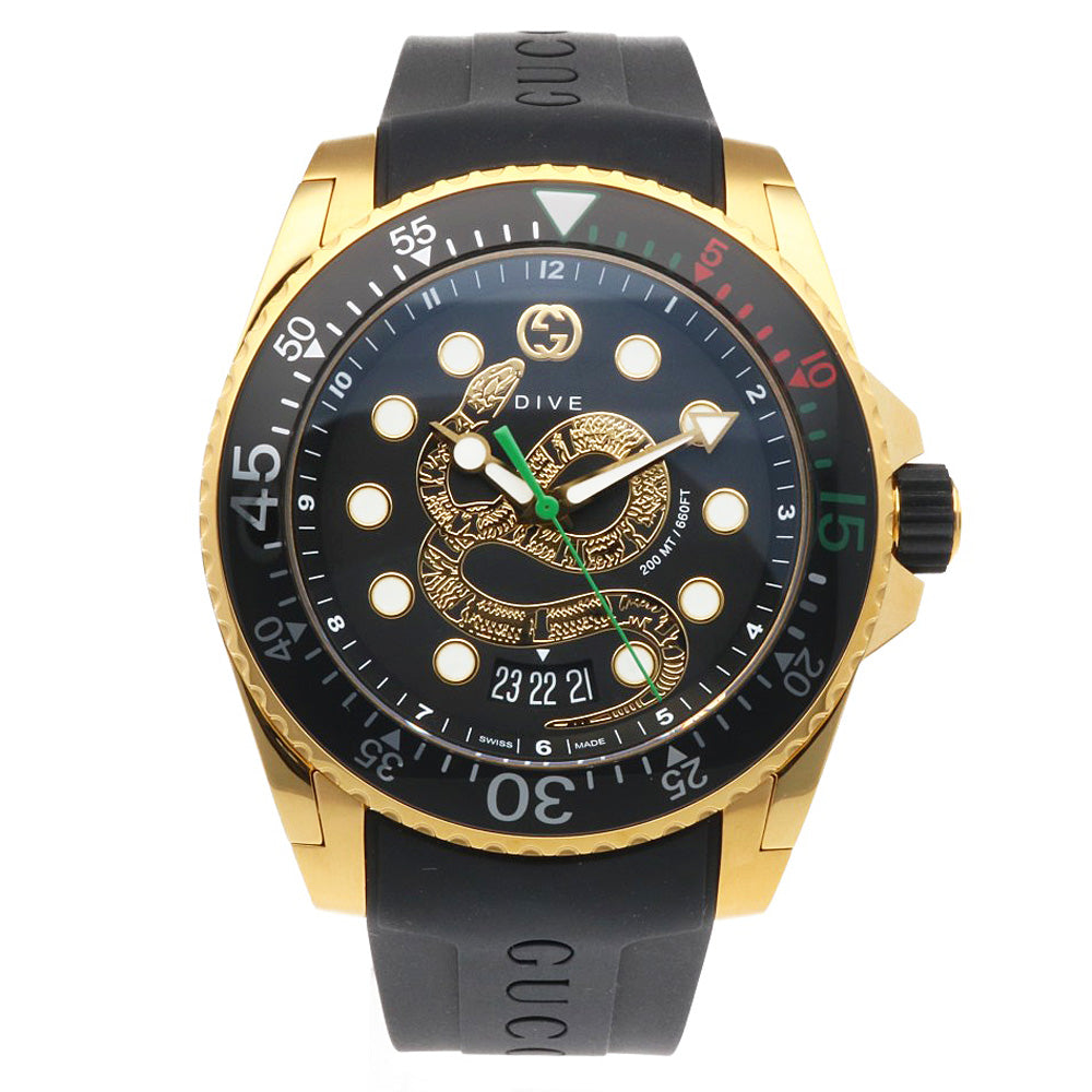 GUCCI グッチ ダイブ スネーク 腕時計 ステンレススチール YA136219