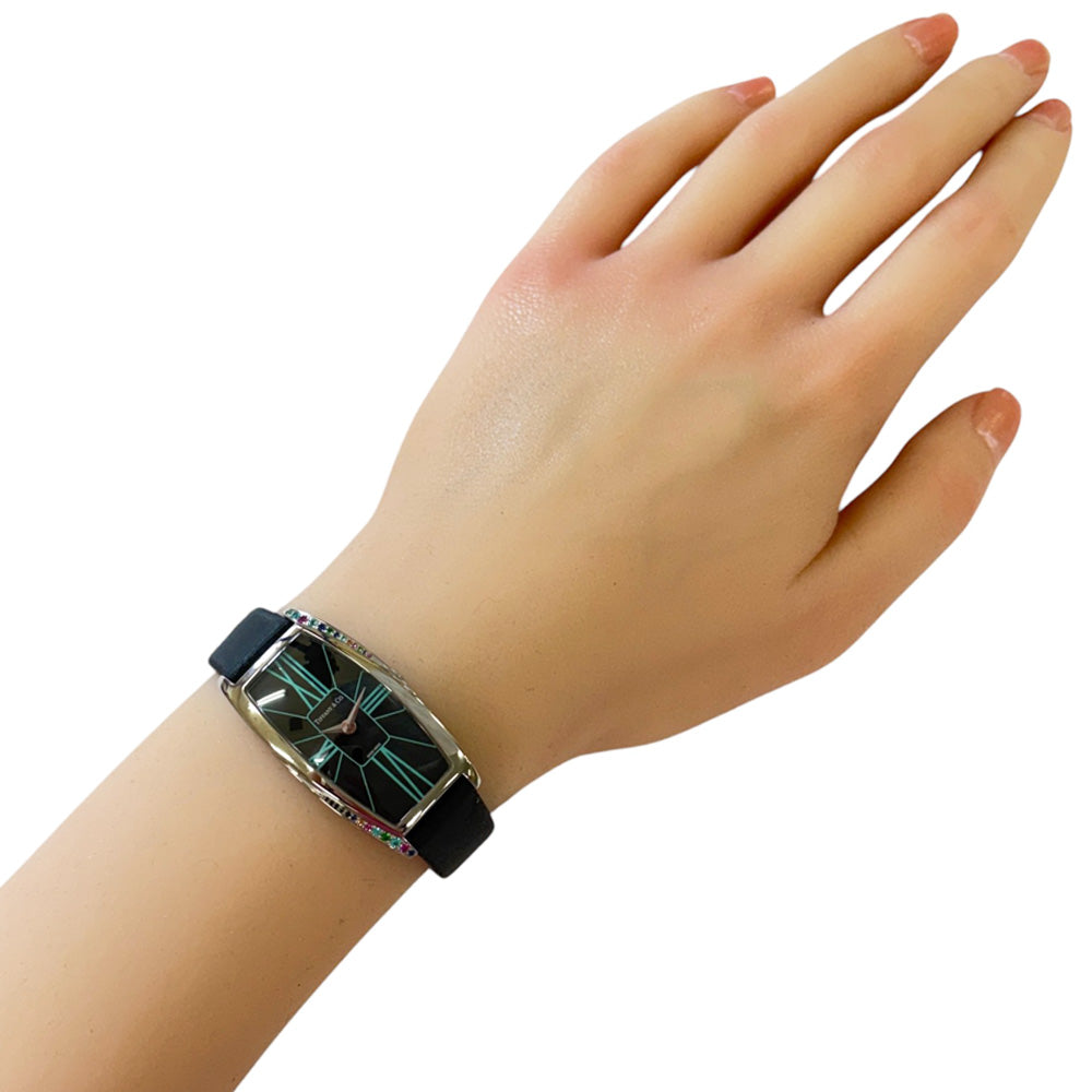 TIFFANY&Co. ティファニー ジェメア 腕時計 ステンレススチール Z6401