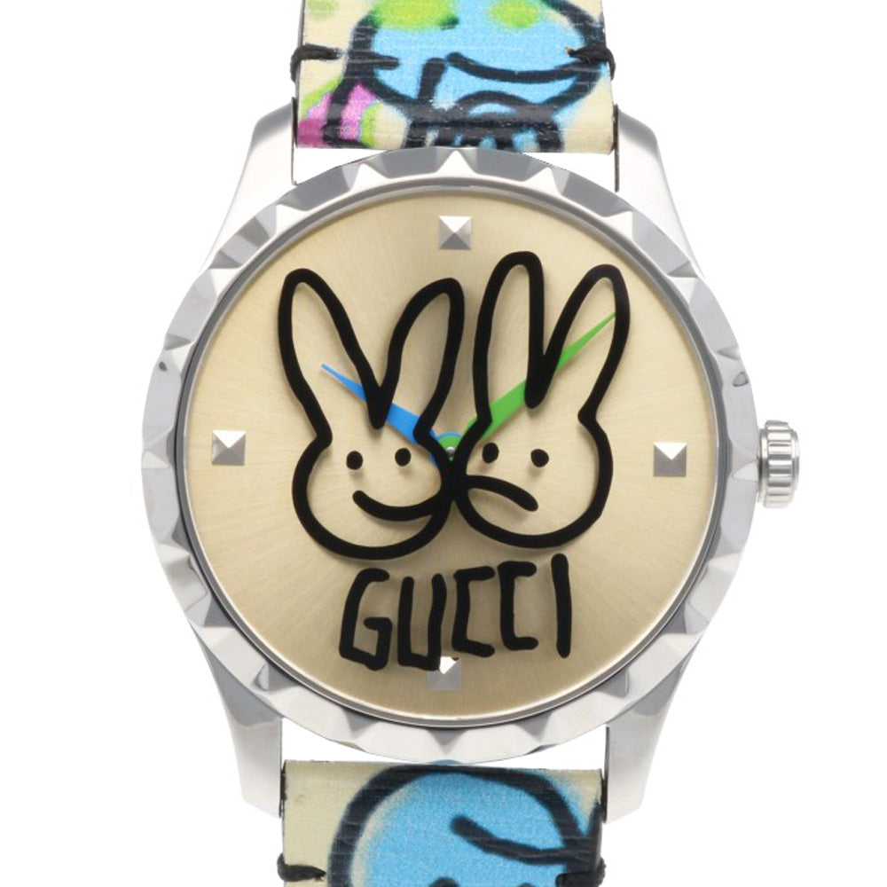 GUCCI グッチ Gタイムレス 腕時計 ステンレススチール クオーツ ユニ GUCCI グッチ Gタイムレス 腕時計 ステンレススチール クオーツ ユニ