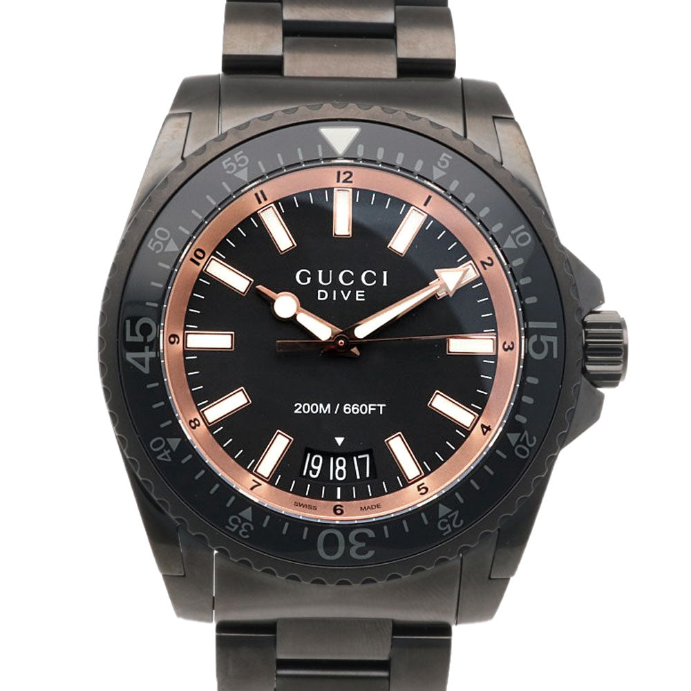 GUCCI グッチ ダイブ 腕時計 ステンレススチール YA136213(136.2