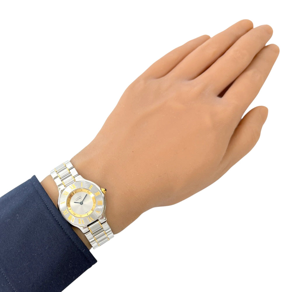 CARTIER カルティエ マスト21 ヴァンティアン 腕時計 ステンレス