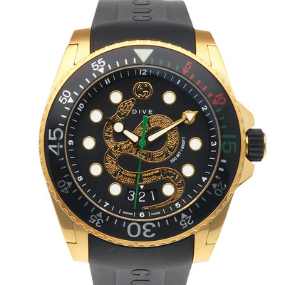 GUCCI グッチ ダイブ スネーク 腕時計 ステンレススチール YA136219