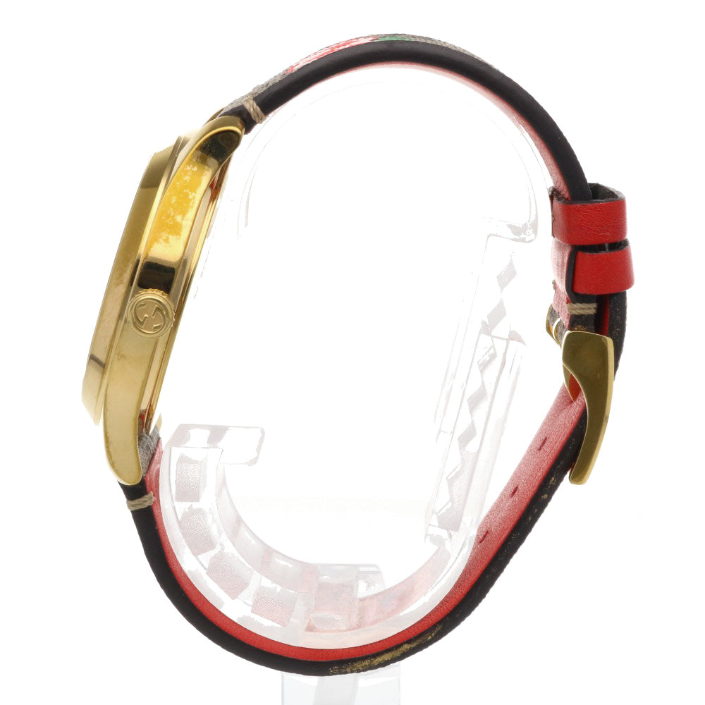 GUCCI グッチ Gタイムレス GGアップル 腕時計 GP 126.4 クオーツ ユニ